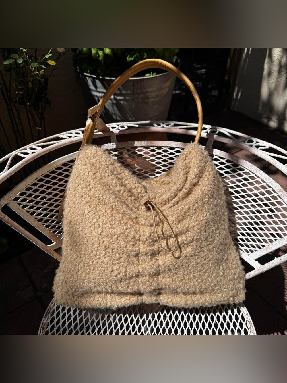 Staud Tan Sherpa Bag